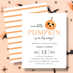 Papier Joli Citrouille Baby Shower Halloween
