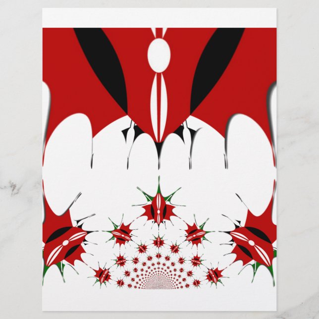 Papier Joli drapeau du Kenya. (Devant)