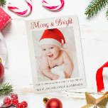 Papier Joli Faire-part de naissance de Noël bébé<br><div class="desc">Partagez que vous dormez un peu moins chez vous avec ce nouveau faire-part de naissance de Noël pour bébé mignon. Tout le texte peut être customisé pour créer notre propre message personnel. Personnalisez-vous avec 1 photo sur le devant et 2 photos sur le dos avec toutes les informations sur l'état...</div>
