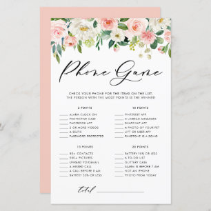 Papier Joli floral ce qui est sur votre téléphone Douche