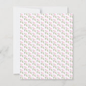 Papier Joli Joli Rose Floral Faire-part de mariage (Dos)