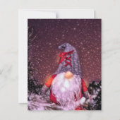 Papier Joli Joyeux Noël Whimsical Gnome Budget (Dos)