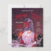 Papier Joli Joyeux Noël Whimsical Gnome Budget (Devant)