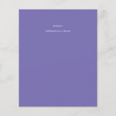 Papier Joli Mariage de dentelle fleurie de glycine violet (Dos)