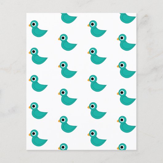 Papier Joli oiseau bleu (Devant)