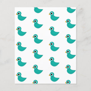 Papier Joli oiseau bleu