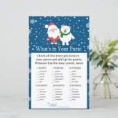 Papier Joli père Noël et ours polaire Qu'y a-t-il dans vo (Debout devant)