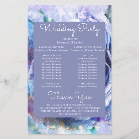 Papier Joli Rose aquarelle (Dos)