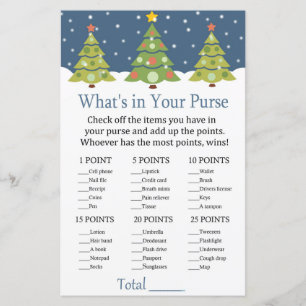 Papier Joli sapin de Noël Ce qui est dans votre jeu de sa