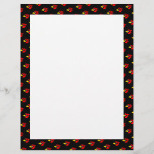 Papier Joli visage d'oiseau pixellisé