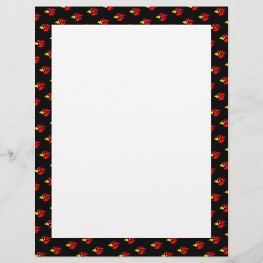 Papier Joli visage d'oiseau pixellisé (Devant)