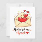 Papier Jolie Amour de la Saint-Valentin (Devant)
