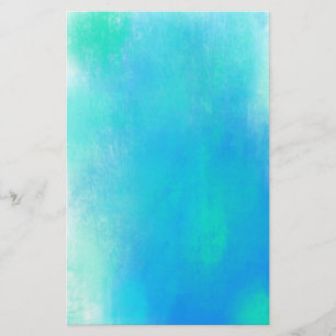 Papier Jolie aquarelle Abstraite en vert et bleu Aqua