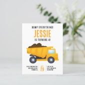 Papier Jolie construction Anniversaire Fête Invitation (Debout devant)