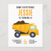 Papier Jolie construction Anniversaire Fête Invitation (Devant)