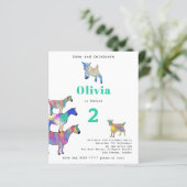 Papier Jolie fête d'anniversaire de chèvre (Debout devant)