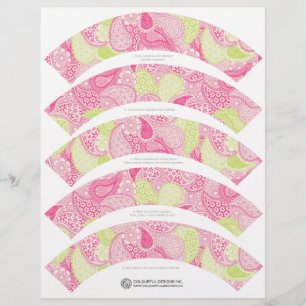 Papier Jolie pinces à gâteau Paisley