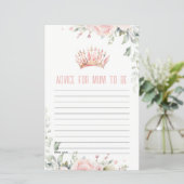 Papier Jolie Rose Princesse Tiara Conseil Floral Pour Mam (Debout devant)