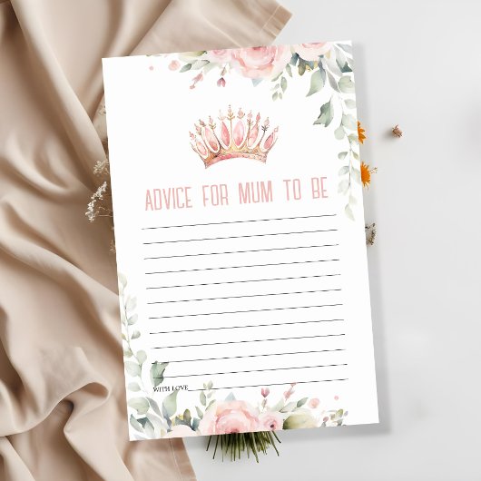 Papier Jolie Rose Princesse Tiara Conseil Floral Pour Mam