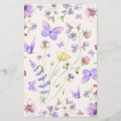 Papier Jolies Papillons Trouver Le Jeu De Bingo Invité (Dos)