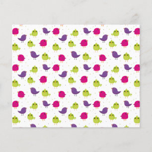 Papier Jolis oiseaux colorés 