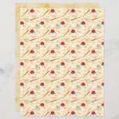 Papier Jouer à la balle (Devant / Derrière)