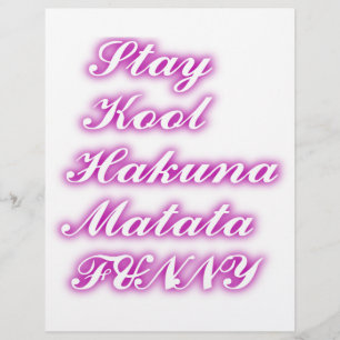 Papier Jouer Cool Hakuna Matata .png
