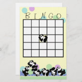 Papier Jouer Panda Bingo (Devant / Derrière)