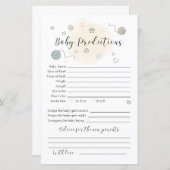 Papier Jouer petit chaton Prédictions pour bébé (Devant / Derrière)