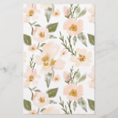 Papier Joues roses florales mariage jeu "Il a dit, elle a (Dos)