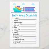 Papier Jouet Bateau Baby jeu de mots scramble (Devant)