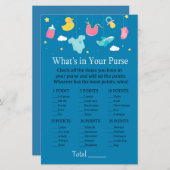 Papier Jouets pour bébés Qu'y a-t-il dans votre sac à mai (Devant / Derrière)