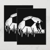 Papier Joueur de soccer Drôle (Devant / Derrière)