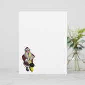 Papier Joueur du Saxophone du Père Noël (Debout devant)