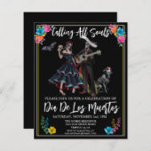 Papier Jour de la Fiesta des morts (Devant / Derrière)