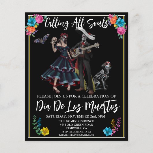 Papier Jour de la Fiesta des morts (Devant)