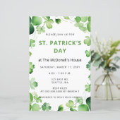 Papier Jour de la Saint Patrick du Shamrock de trèfle ver (Debout devant)