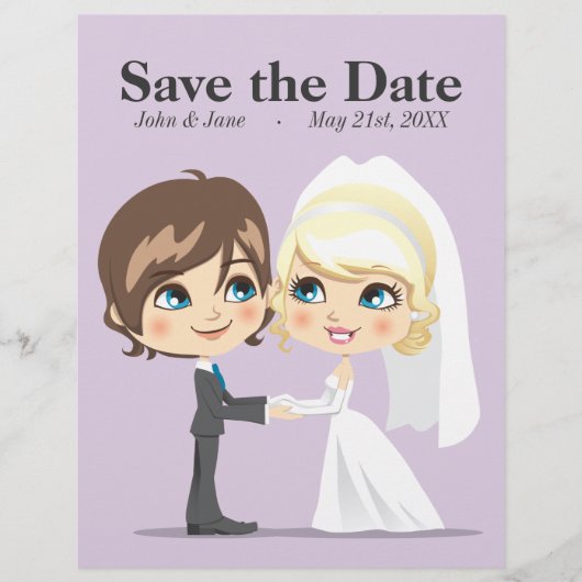 Papier Jour de mariage doux (Devant)