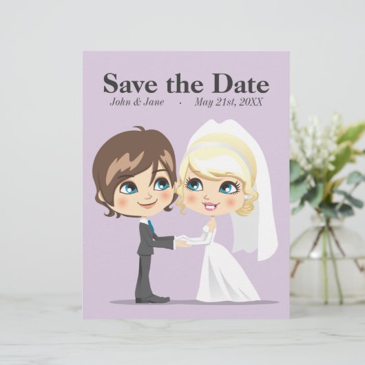 Papier Jour de mariage doux (Debout devant)