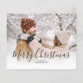 Papier Jour de Noël de la couverture de neige du budget (Devant)