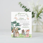 Papier Jour magique Thumbelina FairyTale Invitation (Debout devant)