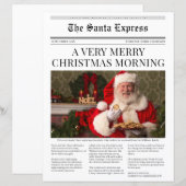Papier Journal de Noël personnalisé (Devant / Derrière)