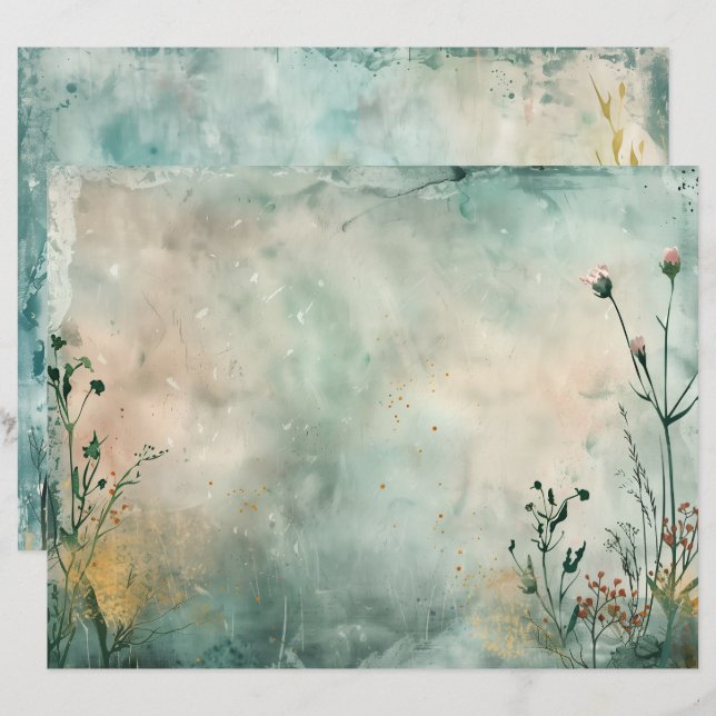 Papier Journal de scandale de la sirène de mer de l'océan (Devant / Derrière)