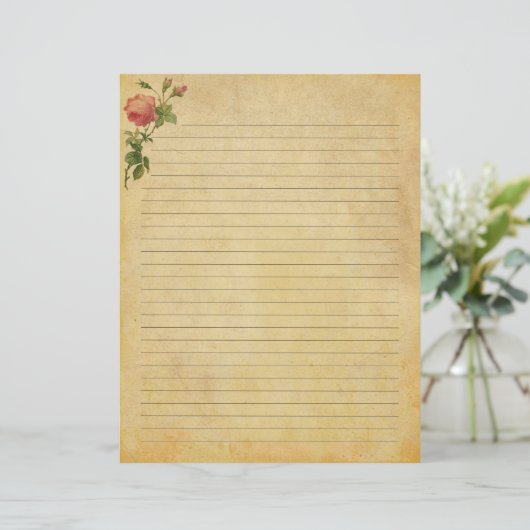 Papier Journal Rose vintage (Debout devant)