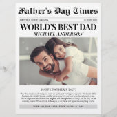Papier Journal Unique Fun Photo Happy Fête des pères (Devant)