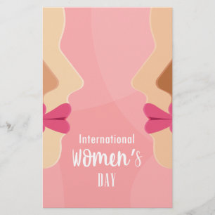 Papier journée internationale des femmes rose