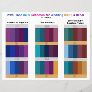 Papier Joyau Tone Mariage Jeux de couleurs Palettes