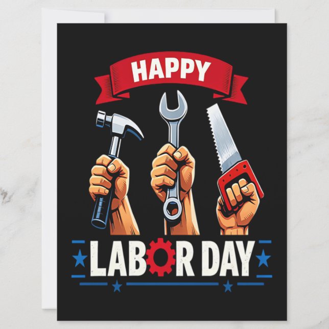 Papier Joyeuse fête du travail (Devant)