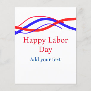 Papier Joyeuse journée de travail rouge bleu américain aj