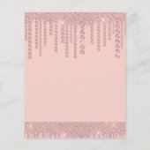 Papier Joyeux 16e anniversaire avec des gouttes de diaman (Dos)